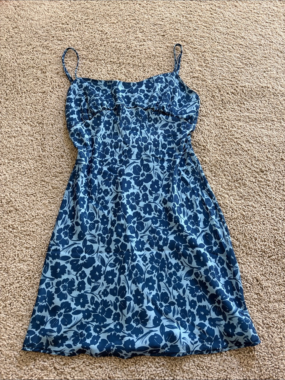 Skatie Blue Floral Slip Dress - Women's Summer Dress